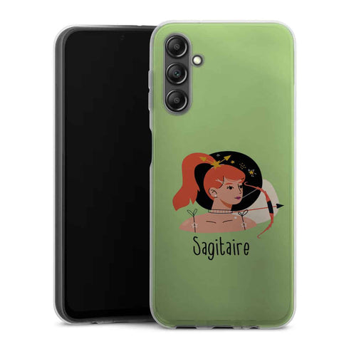 Coque de protection en silicone Samsung A14 5G Zodiac Sagitaire