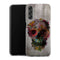 Coque pour Samsung A14 5G Skull flowers gardening
