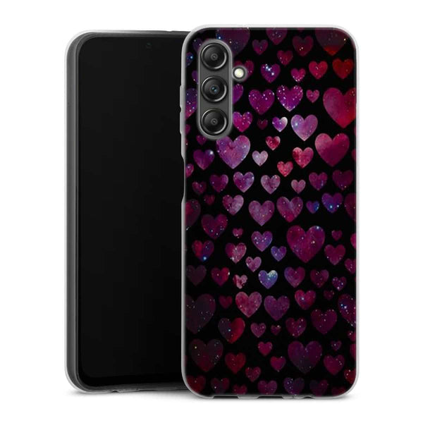 Coque Samsung Galaxy A14 5G Space Hearts
