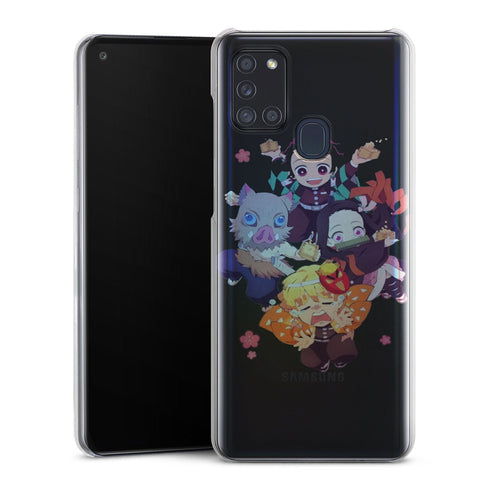 coque samsung A21S Demon-Slayer-Chibi