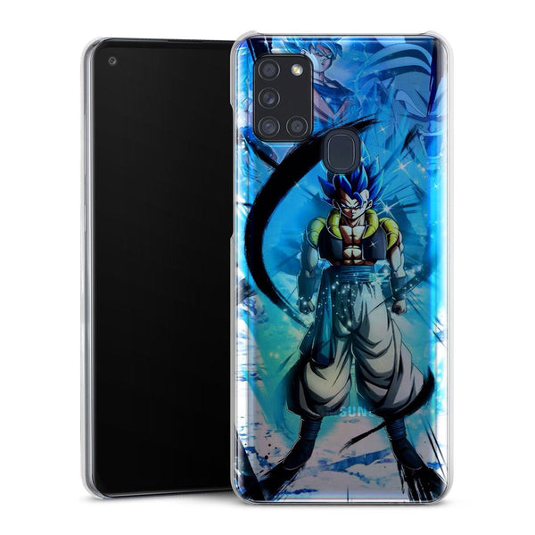 coque samsung A21S Gogeta SS Blue