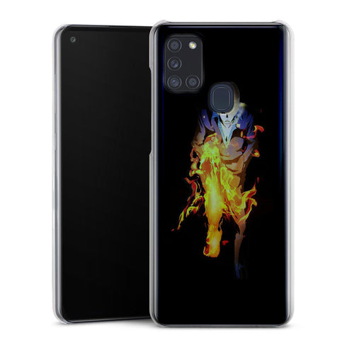 coque samsung A21S One Piece Sanji Jambe En Feu