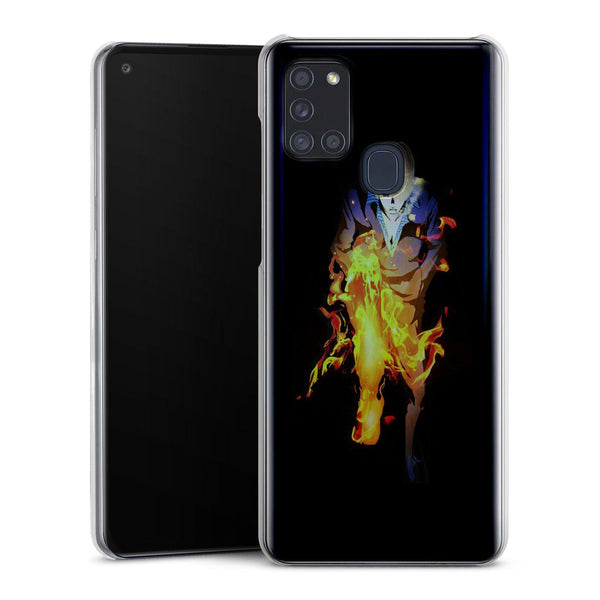 coque samsung A21S One Piece Sanji Jambe En Feu