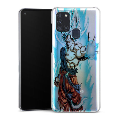 coque samsung A21S Super Sayan Bleu