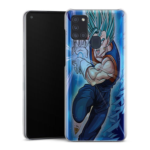 coque samsung A21S Super Vegeta Bleu
