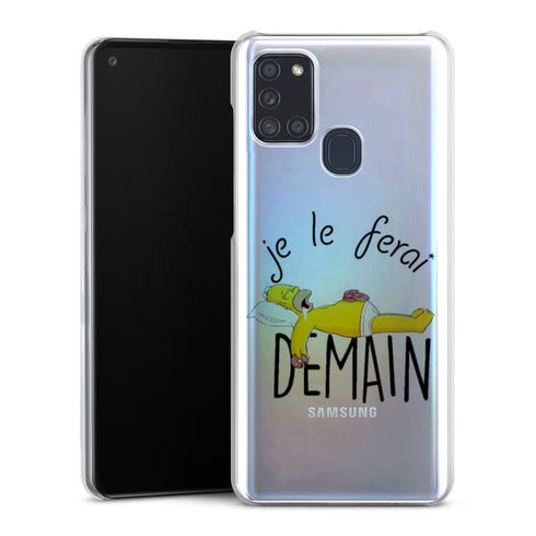 coque samsung A21S Je le ferai demain Homer donuts