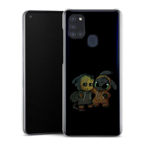 coque samsung A21S Stitch x dragon krokmou