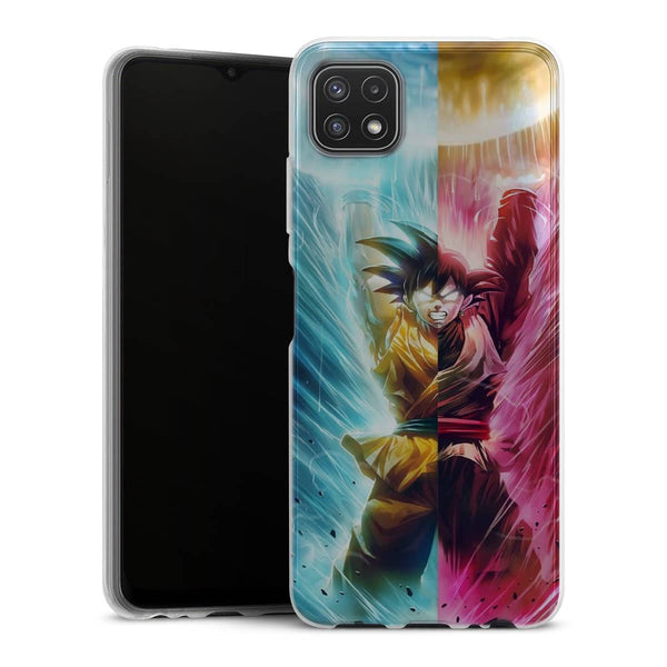 Goku et Black Goku | Coque Telephone iPhone, Samsung Galaxy, Huawei, Oppo, Xiaomi - Silicone, SAMSUNG GALAXY A22 5G