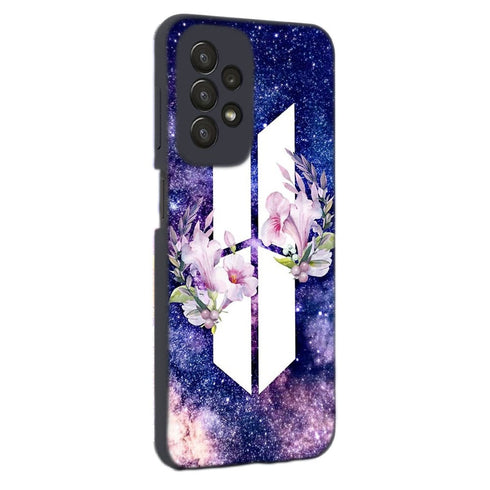 Coque Samsung Galaxy A23 5G BTS Army galaxy fleurs