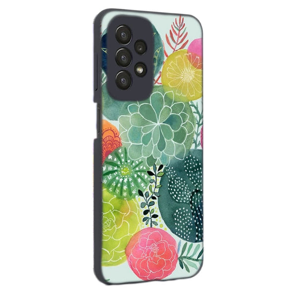 Coque Samsung Galaxy A23 5G Cercles Succulents