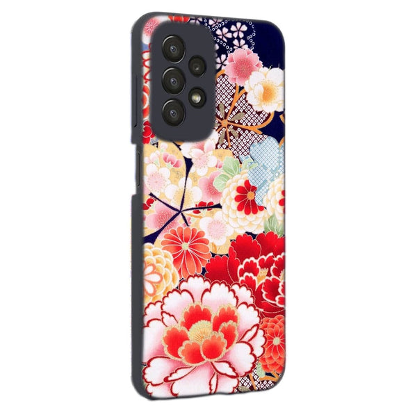 Coque Samsung Galaxy A23 5G fleurs japonais antiques