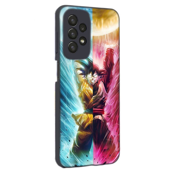 Goku et Black Goku | Coque Telephone iPhone, Samsung Galaxy, Huawei, Oppo, Xiaomi - Silicone, SAMSUNG GALAXY A23 5G
