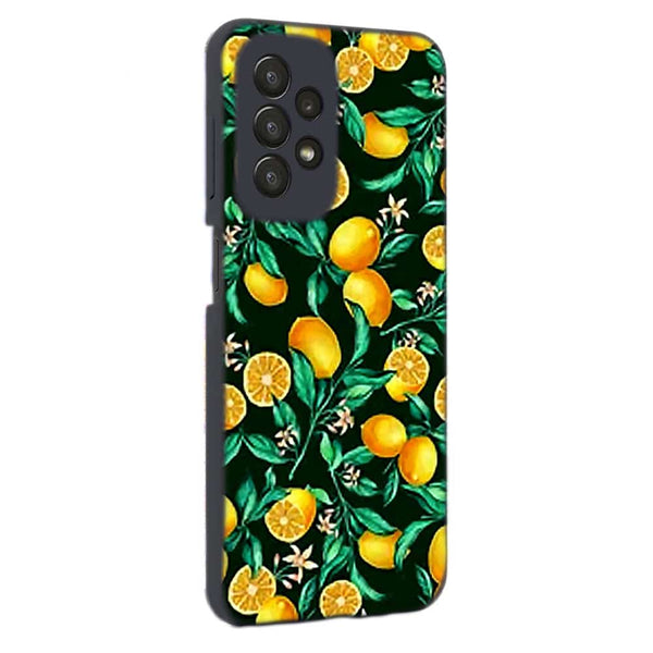 Coque Samsung Galaxy A23 5G Orange sur Fond Noir