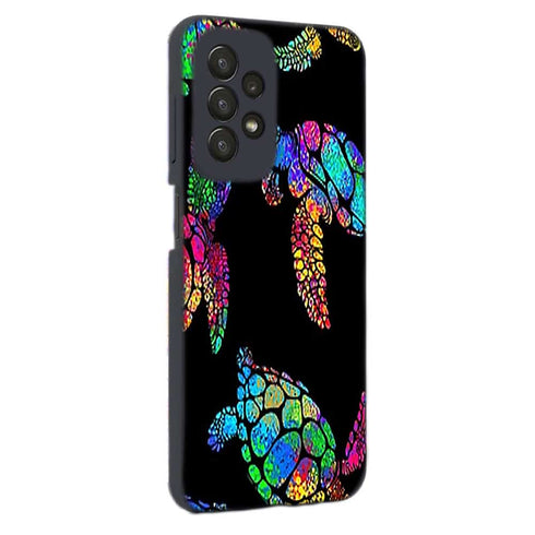 Coque Samsung Galaxy A23 5G Tortue de mer avec des fleurs