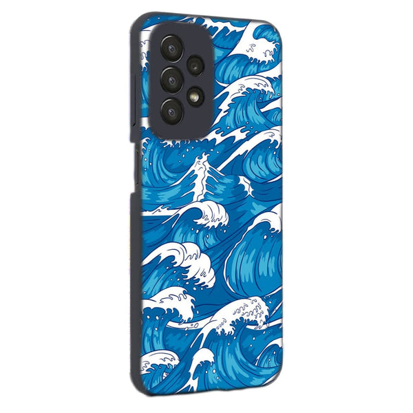 Coque Samsung Galaxy A23 5G Storm Waves Seamless Pattern Ocean