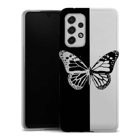 Coque Samsung Galaxy A33 5G Butterfly Noir et Blanc