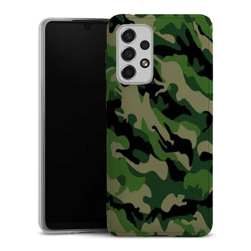 Coque de telephone Samsung A33 5G Camouflage Militaire Vert