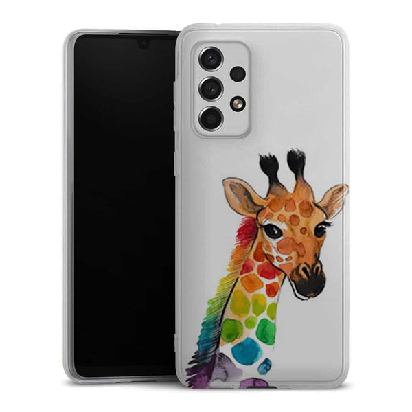 Coque Samsung Galaxy A33 5G Girafe Mulicouleurs