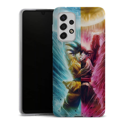 Goku et Black Goku | Coque Telephone iPhone, Samsung Galaxy, Huawei, Oppo, Xiaomi - Silicone, SAMSUNG GALAXY A33 5G