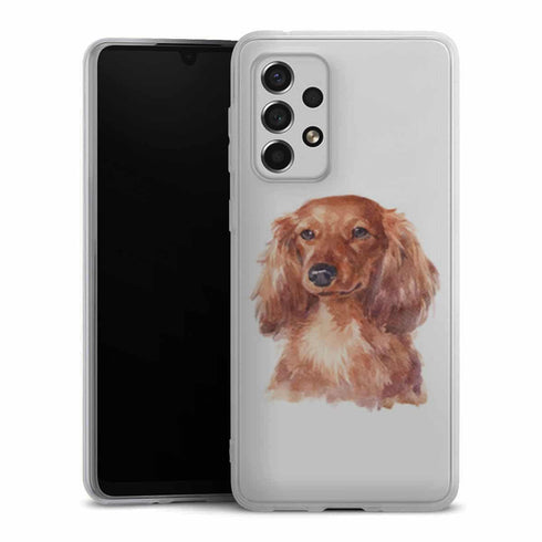 Coque Samsung Galaxy A33 5G Mon Teckel en Portrait