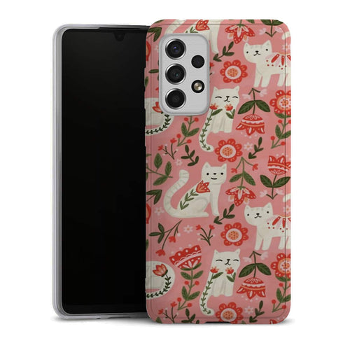 Coque Samsung Galaxy A33 5G Motif de chat folklorique