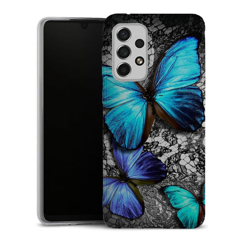 Coque Samsung Galaxy A33 5G Papillon Turquoise