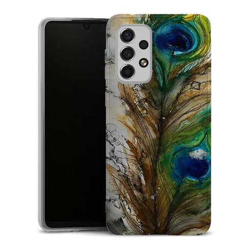 Coque Samsung Galaxy A33 5G Plume de Paon