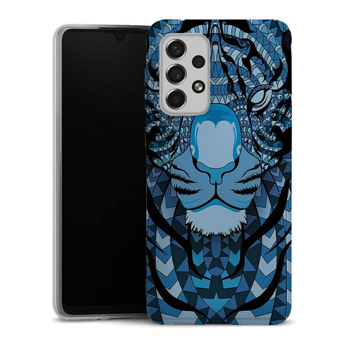 Coque Samsung Galaxy A33 5G Tigre Bleu Aztec