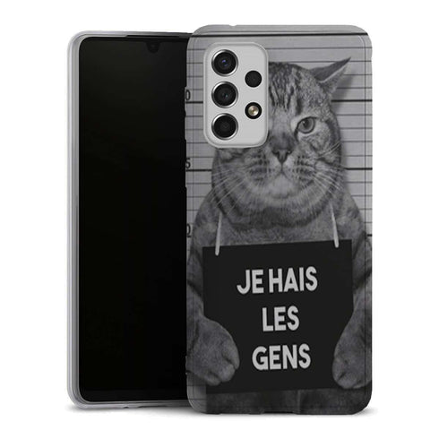 Coque Samsung Galaxy A33 5G I hate People Jail Cat