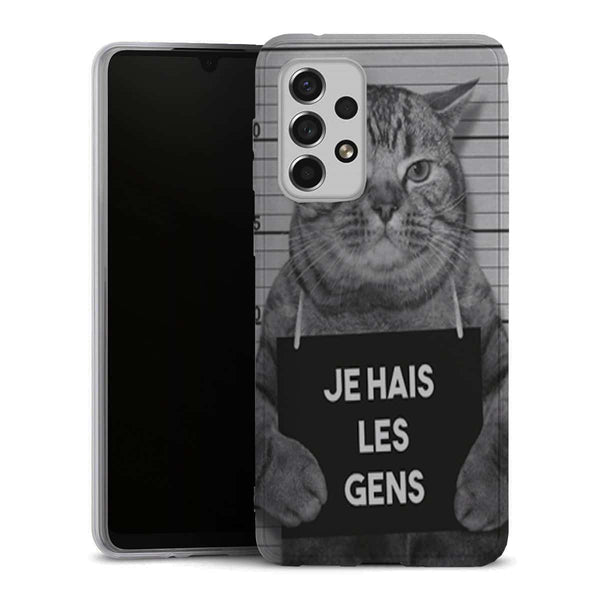 Coque Samsung Galaxy A33 5G I hate People Jail Cat