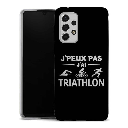 Coque Samsung Galaxy A33 5G Je peux pas j'ai Triathlon