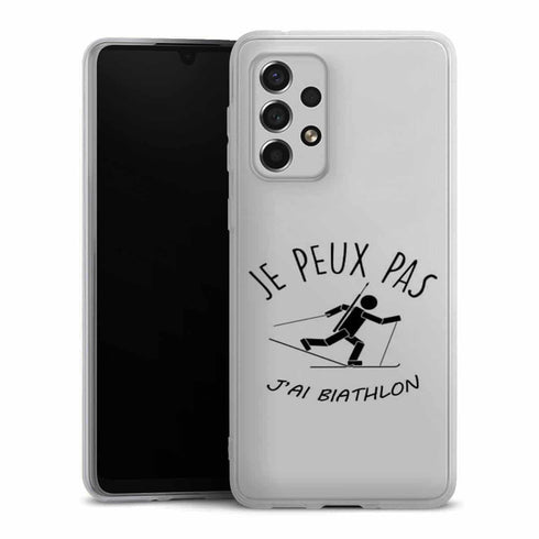Coque Samsung Galaxy A33 5G Je peux pas j'ai Biathlon