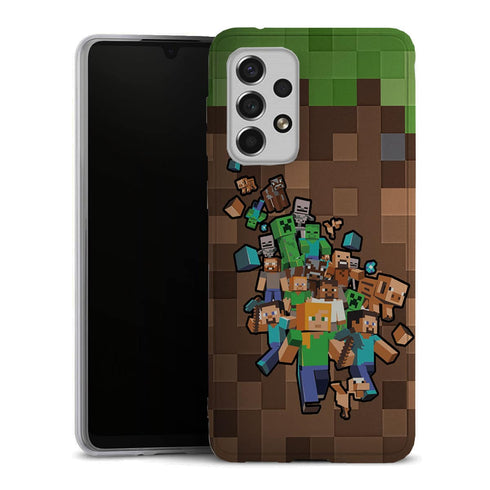 Coque Telephone Samsung Galaxy A33 5G Minecraft creeper forest