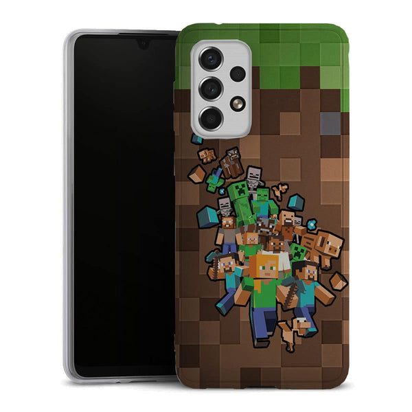 Coque Telephone Samsung Galaxy A33 5G Minecraft creeper forest