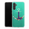 Coque Samsung Galaxy A34 5G ancre florale turquoise