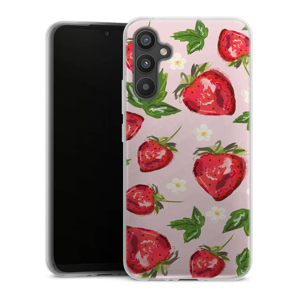 Coque Samsung Galaxy A34 5G Botanique aux fraises