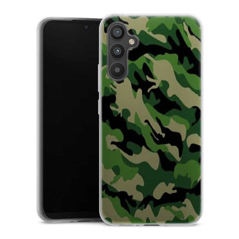 Coque de telephone Samsung A34 5G Camouflage Militaire Vert
