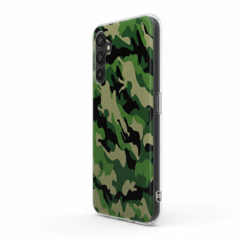 Coque silicone renforcé Samsung A34 5G Camouflage Militaire Vert