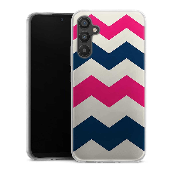 Coque pour Samsung A34 5G Zig Zag Rose
