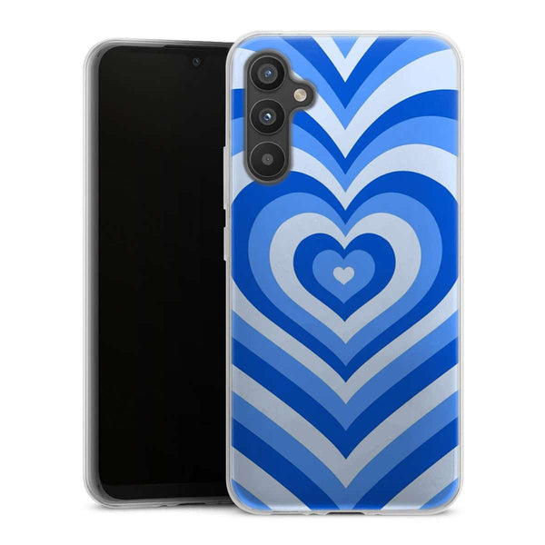 Coque Samsung Galaxy A34 5G Coeur Bleu
