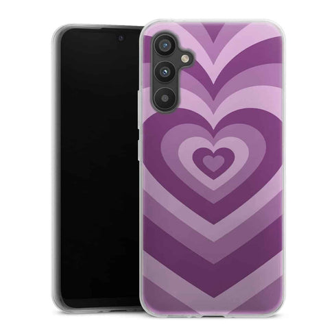 Coque Samsung Galaxy A34 5G Coeur Violet