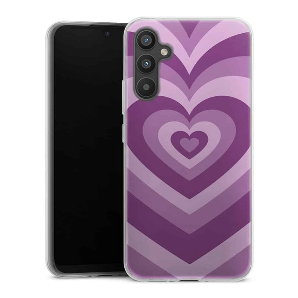Coque Samsung Galaxy A34 5G Coeur Violet