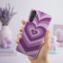 coeur violet aesthetic, protection silicone antichocs pour Samsung a34 5g