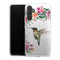 Coque Samsung Galaxy A34 5G Colibri et fleurs aquarelle