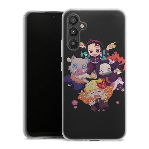 coque samsung A34 5G Demon-Slayer-Chibi