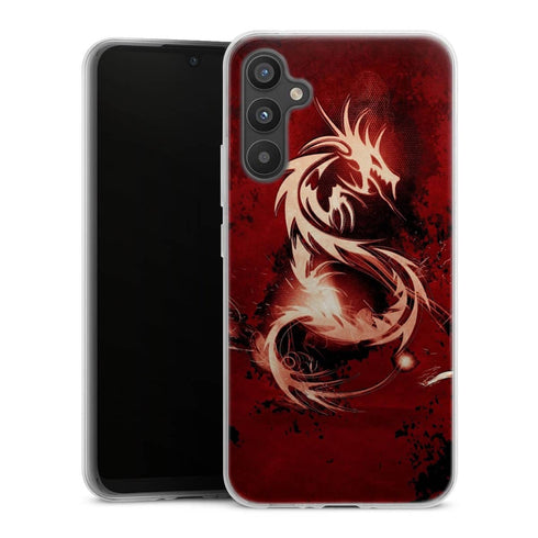 Coque pour Samsung A34 5G Dragon Rouge
