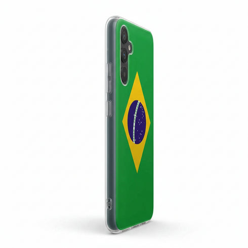 Coque renforcée drapeau bresilien pour Samsung Galaxy A34 5G