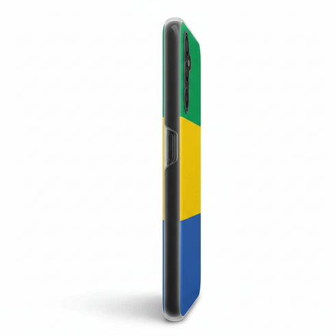 Coque renforcée pour portable Samsung Galaxy A34 5G drapeau Gabonais Africain