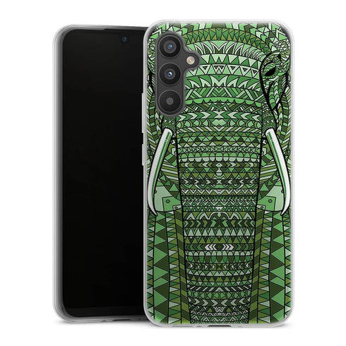 Coque Samsung Galaxy A34 5G Elephant Vert Azteque