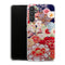 Coque Samsung Galaxy A34 5G fleurs japonais antiques